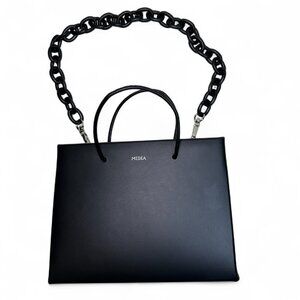 MEDEA Hanna Leather Chain Tote NWOT
